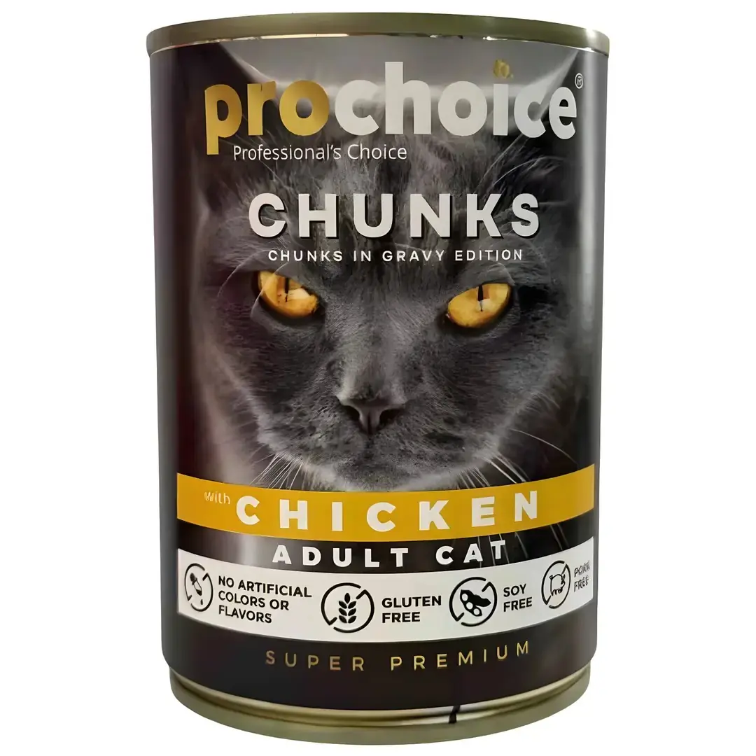 ProChoice Tavuk Parçalı Gravy Yetişkin Kedi Konservesi 400 Gr
